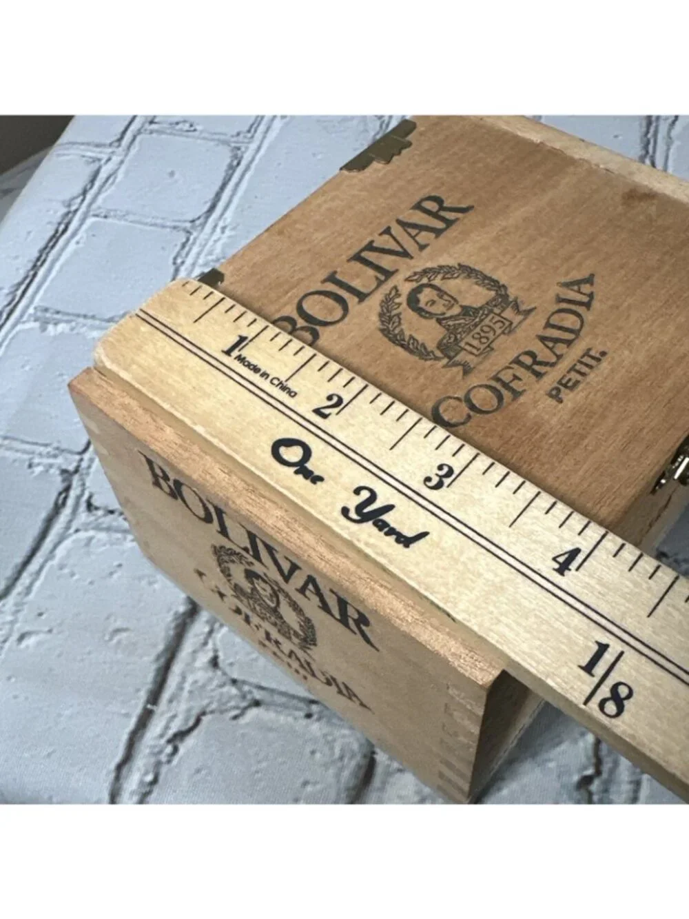 Bolivar Cofradia Petit Empty Wood Cigar Box 5